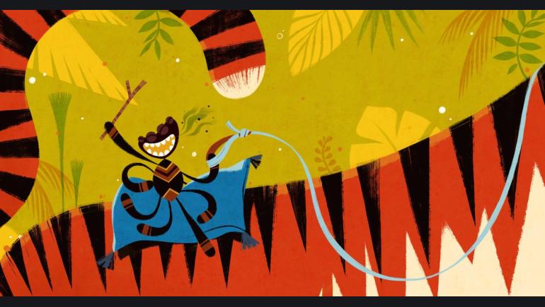 Anansi de spin viert feest! (3+)