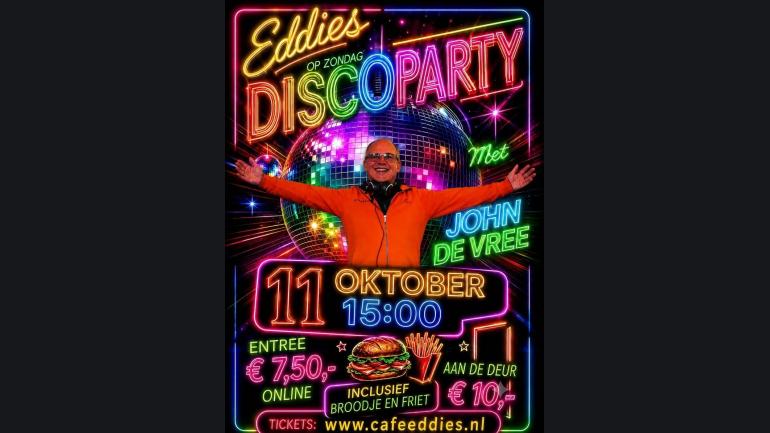 Eddies op Zondag Discoparty met DJ John de Vree ( Met Videoclips)