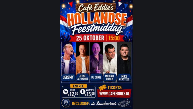 Eddies Hollandse Feestmiddag( Uitverkocht!!!!!)
