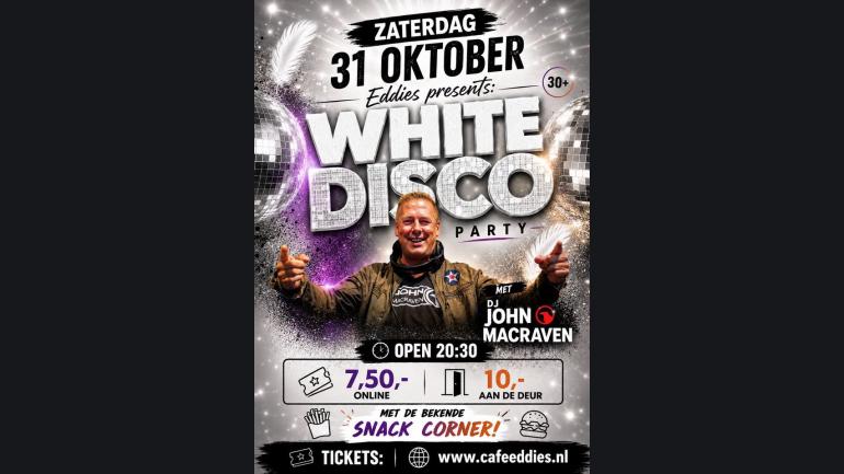 Eddies White Discoparty met DJ John Macraven