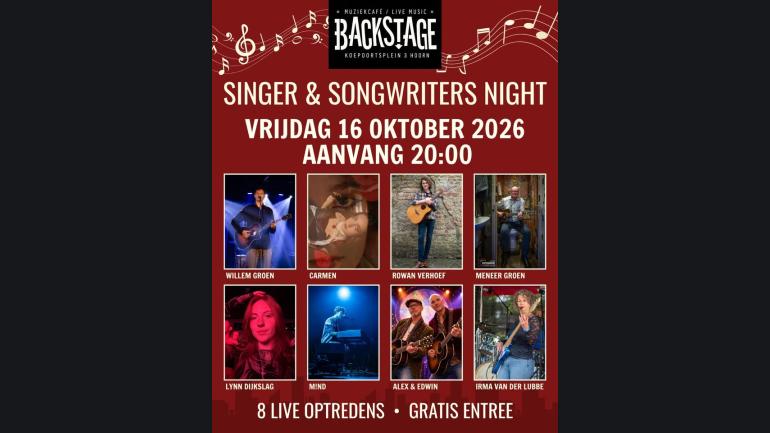 Singer & Songwriters Night – Live Muziek