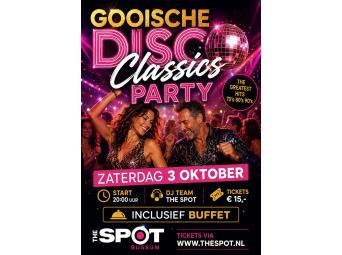 Gooische Disco Classics Party Zaterdag 3 oktober incl Buffet