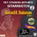 Met stickers beplakte gitaarkisten